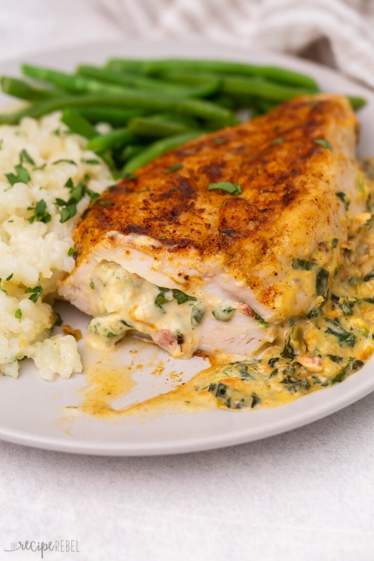 Spinach Stuffed Chicken Breast The Recipe Rebel [VIDEO]