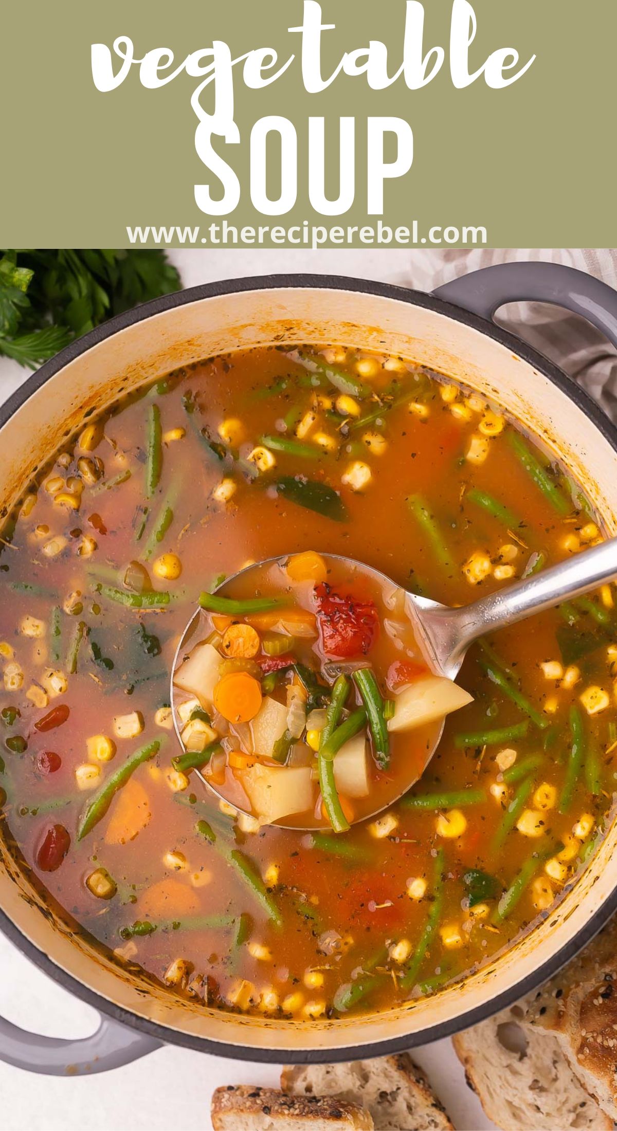 Instant Pot Vegetable Soup - The Recipe Rebel