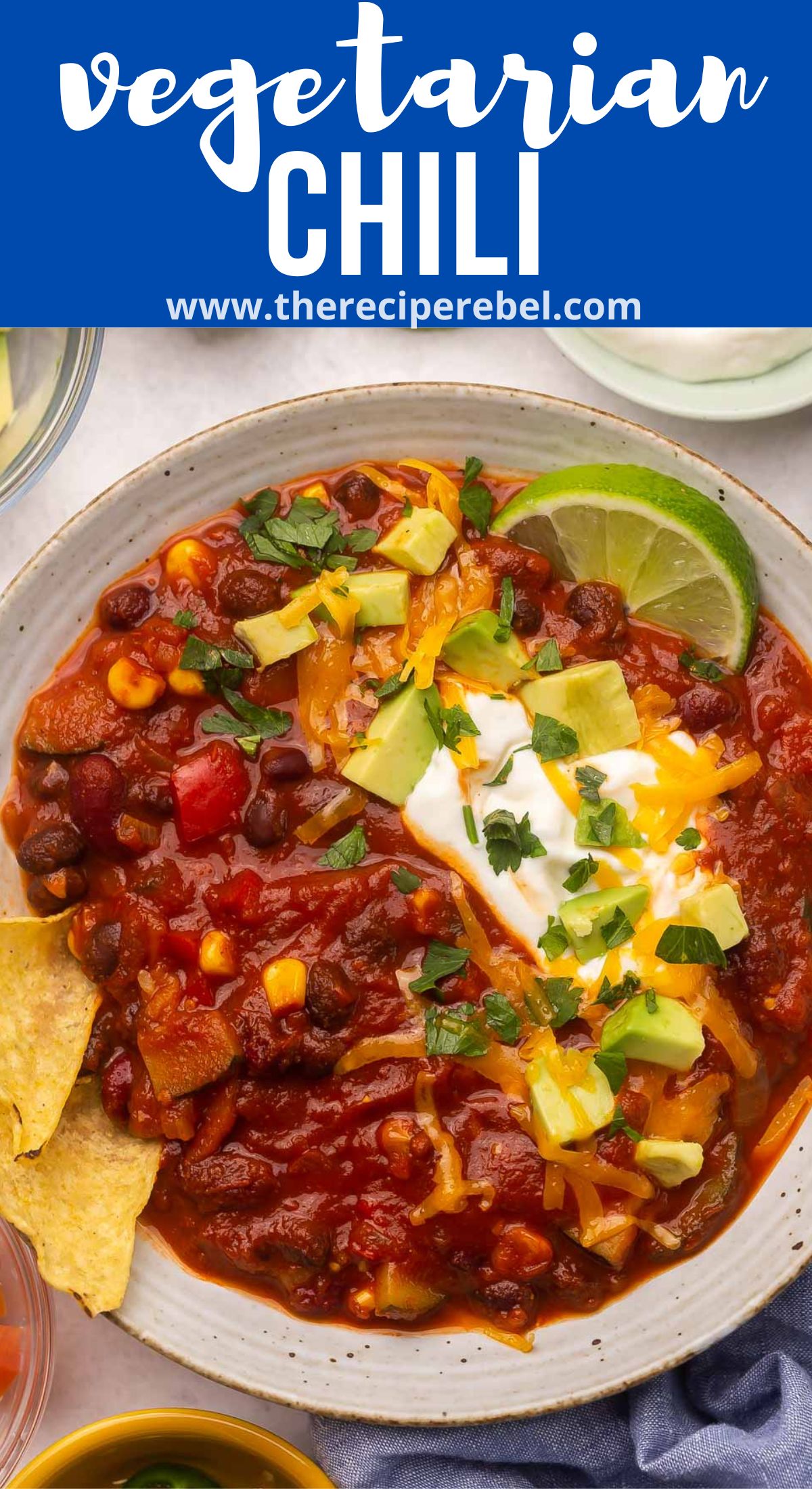 Easy Vegetarian Chili - The Recipe Rebel