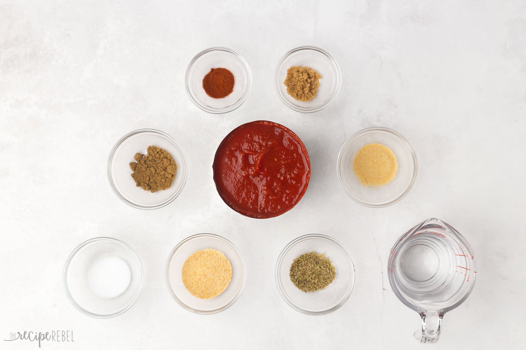 ingredients needed for enchilada sauce recipe.