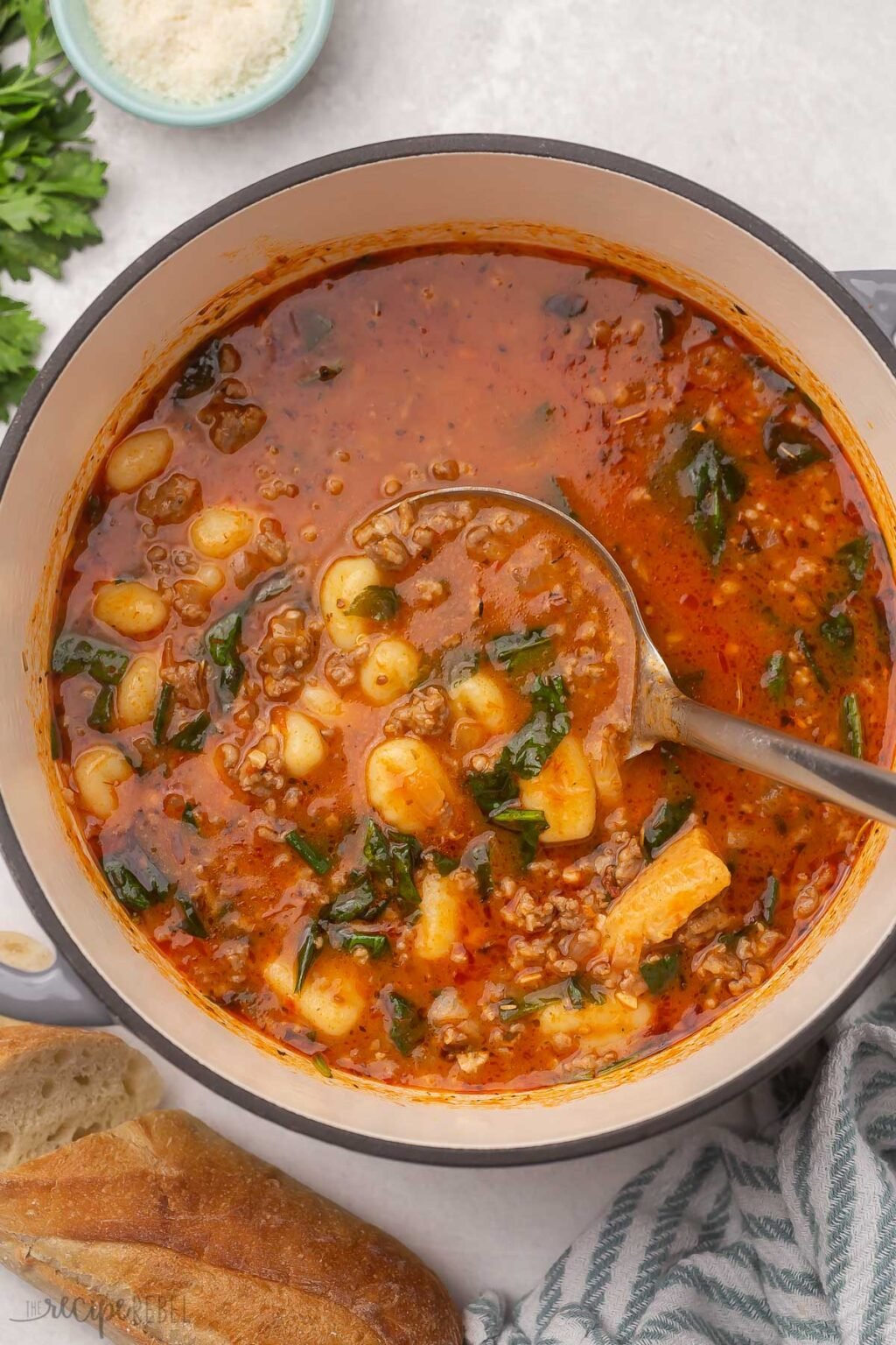 Italian Sausage Gnocchi Soup - The Recipe Rebel
