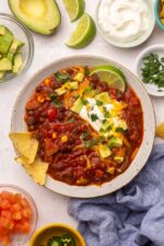 Easy Vegetarian Chili - The Recipe Rebel