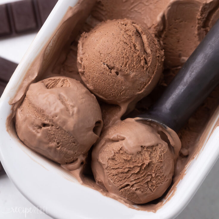 No Churn Chocolate Ice Cream The Recipe Rebel