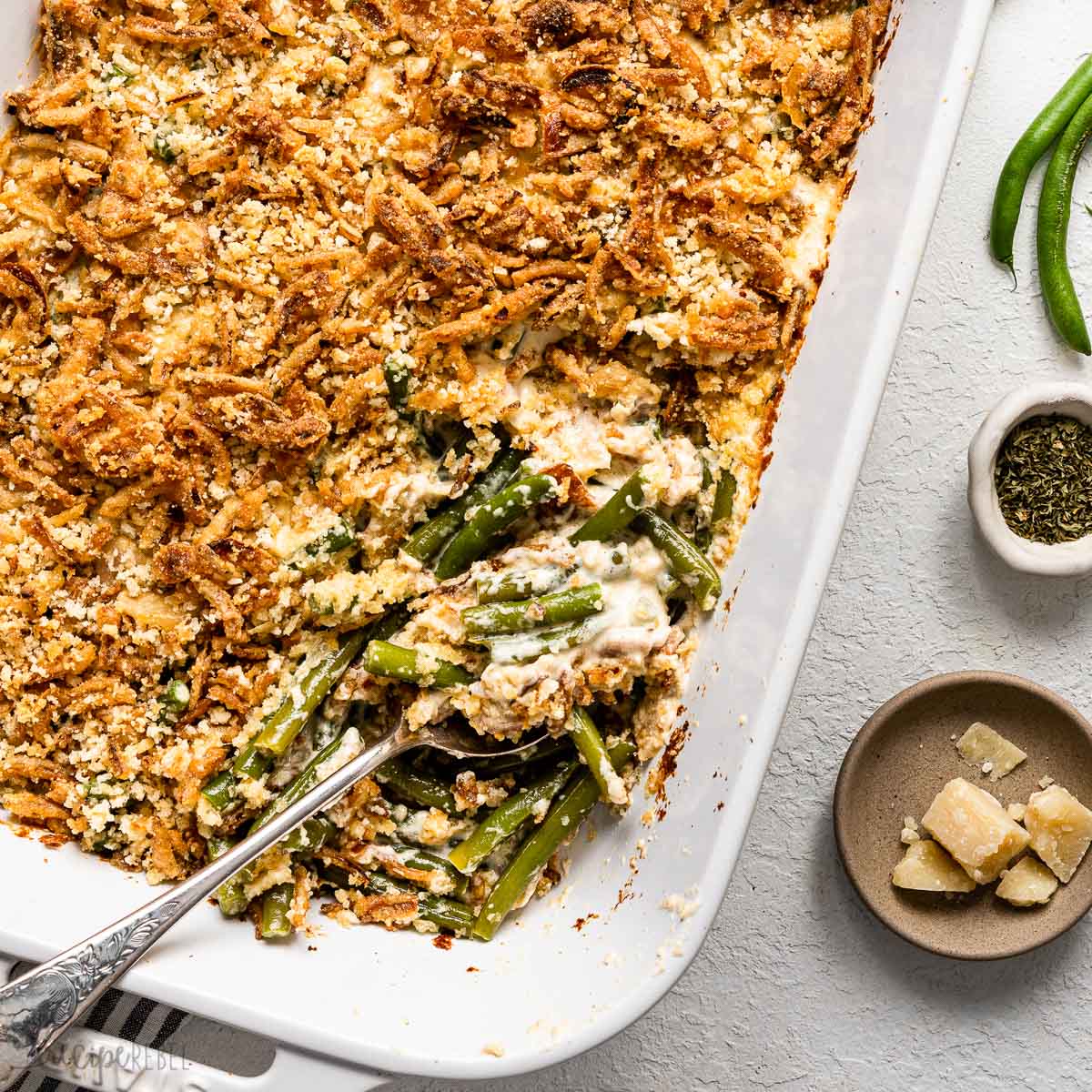 Green Bean Casserole with Bacon