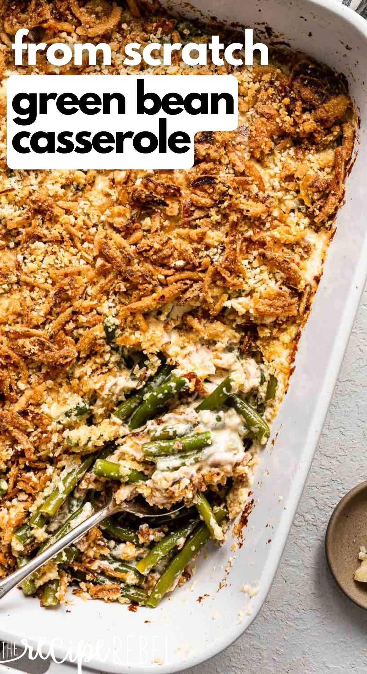 Crockpot Green Bean Casserole [Slow Cooker, Baked & Make Ahead