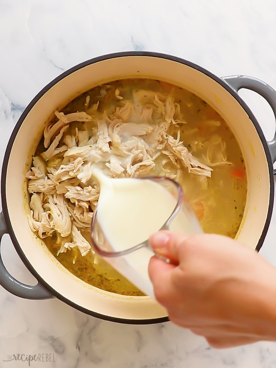Chicken Rice Soup (Stove Top or Slow Cooker) - The Recipe Rebel
