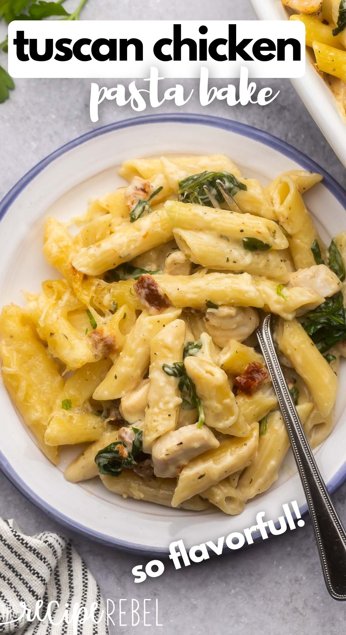 Tuscan Chicken Pasta Bake  VIDEO  - 47