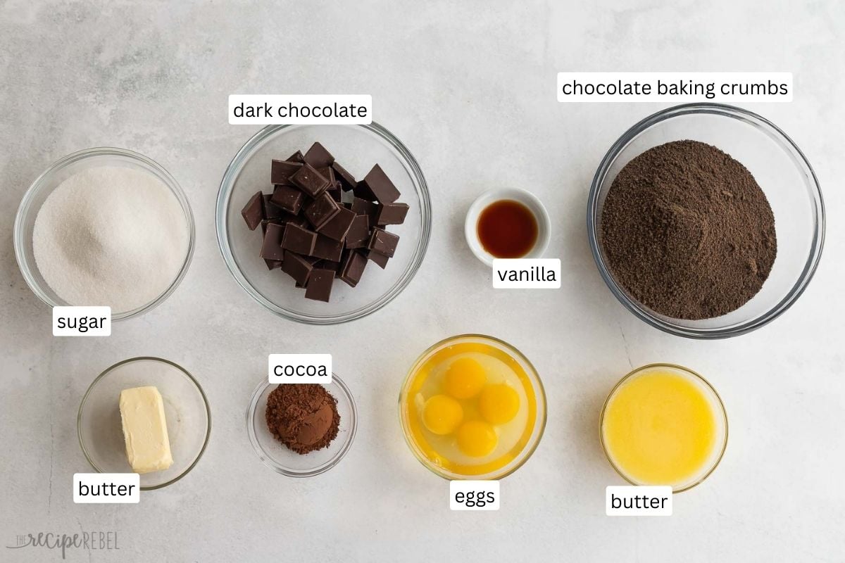 ingredients needed for french silk pie.