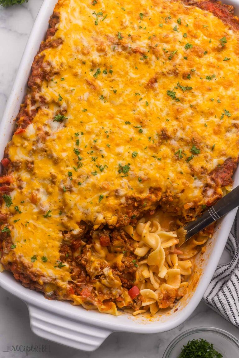 The BEST Ground Beef Casserole recipe - The Recipe Rebel