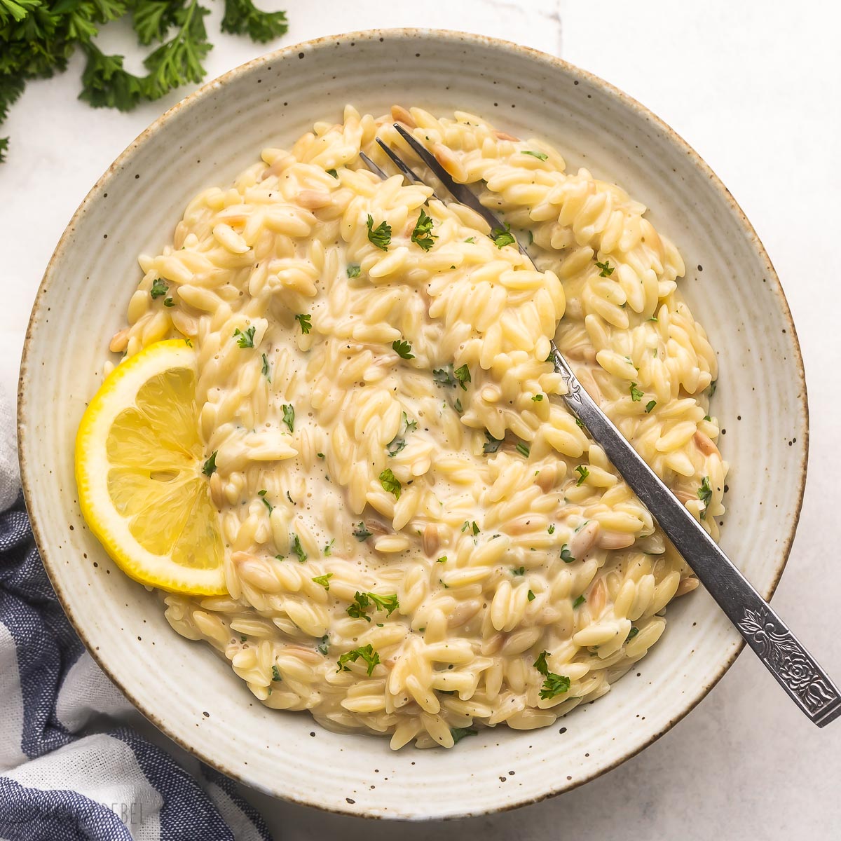 One Pot Lemon Orzo 