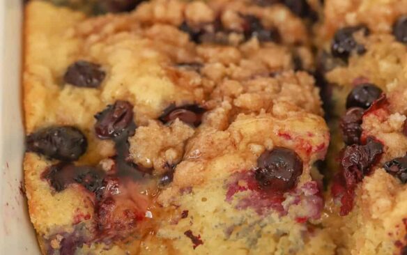 blueberry pancake casserole.