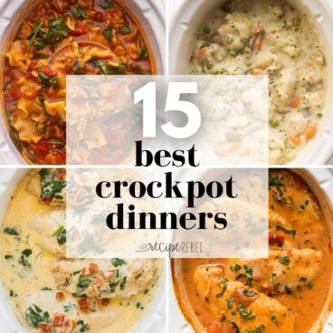 square collage of the best crockpot recipes with title.