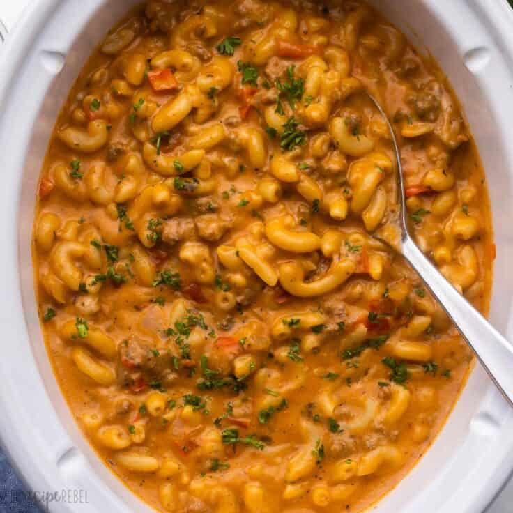 Healthier Slow Cooker Hamburger Helper [VIDEO] TRR