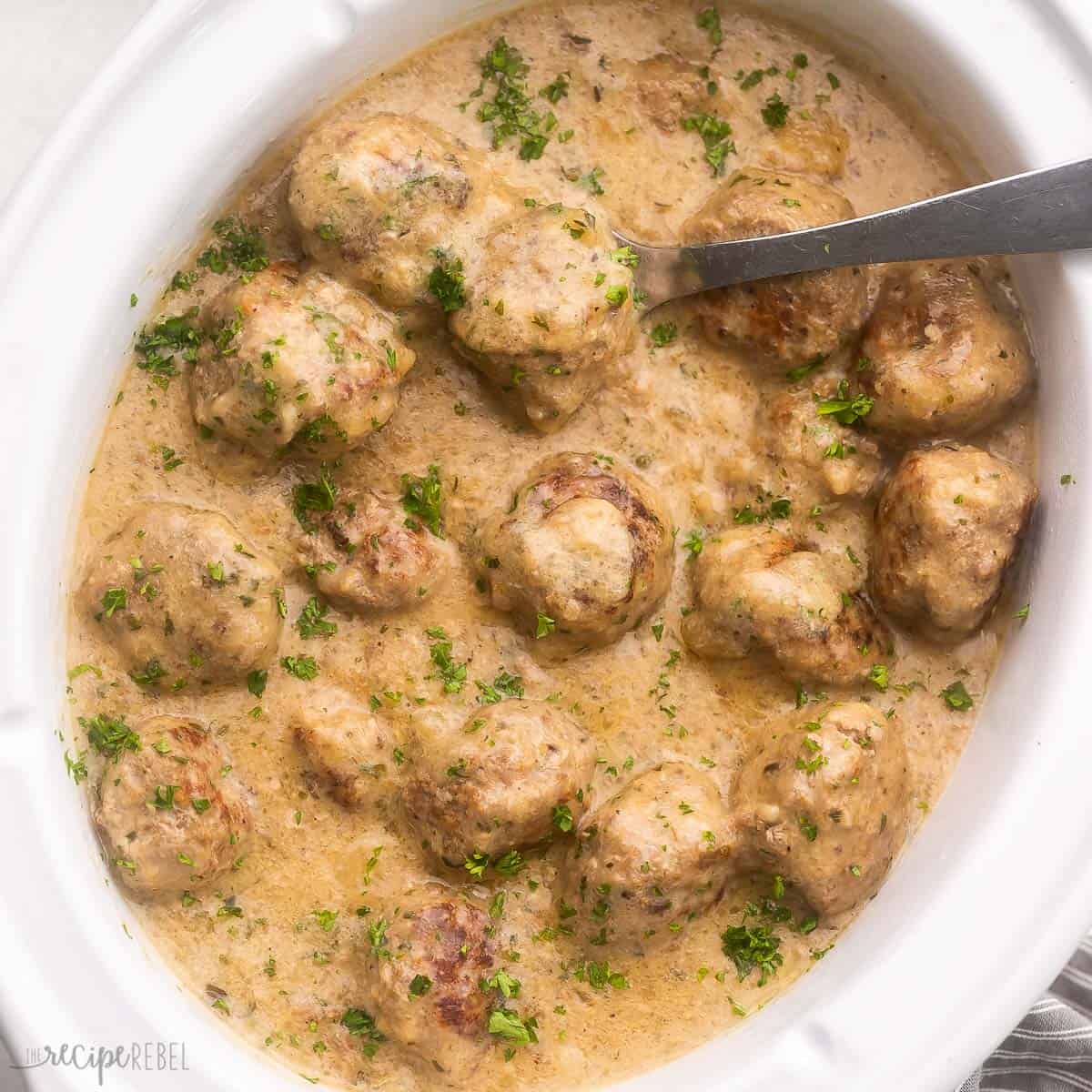 Slow Cooker Swedish Meatballs-image