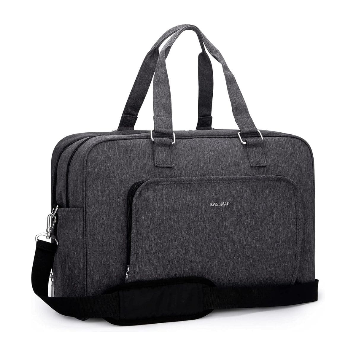 bagsmart duffle bag on white background.