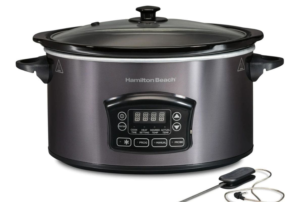 hamilton beach 6 quart slow cooker with meat probe.