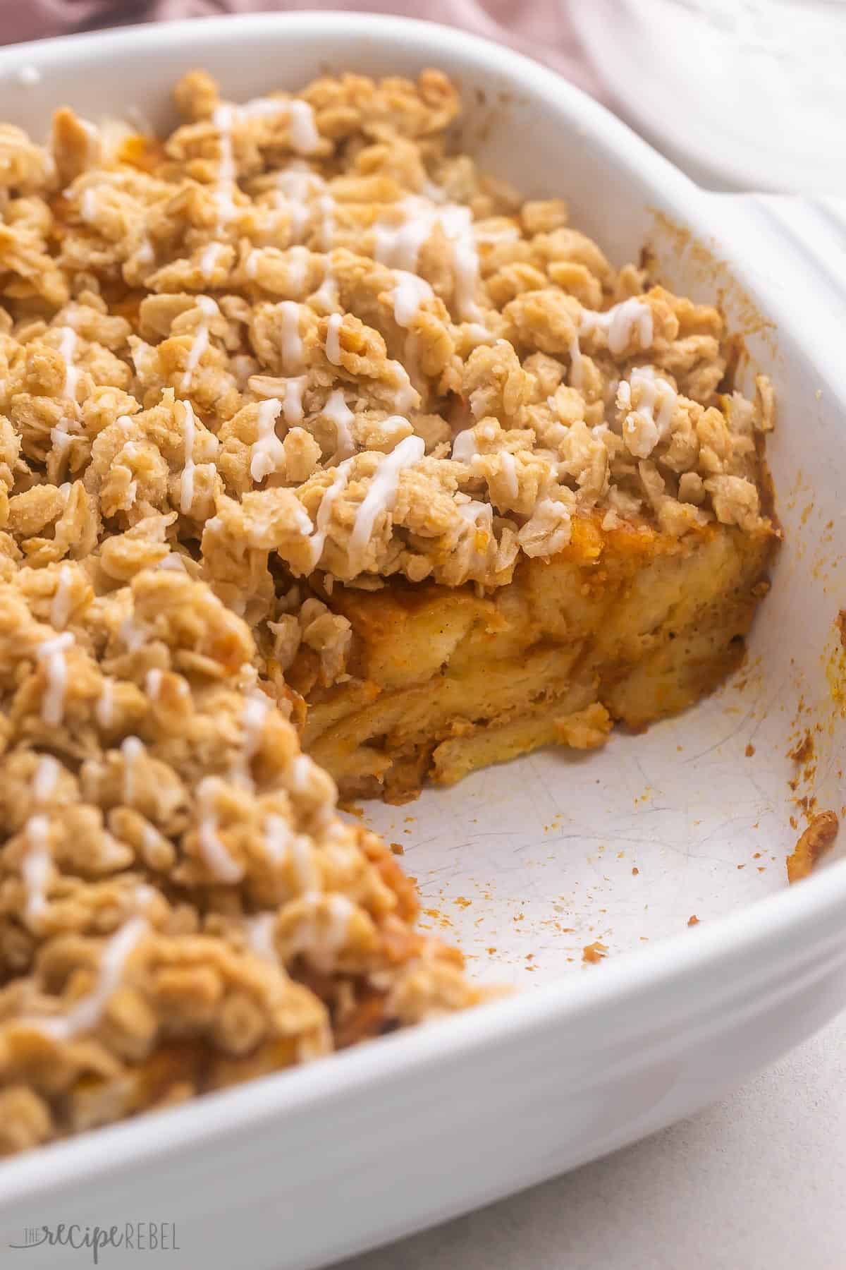 Pumpkin French Toast Casserole The Recipe Rebel