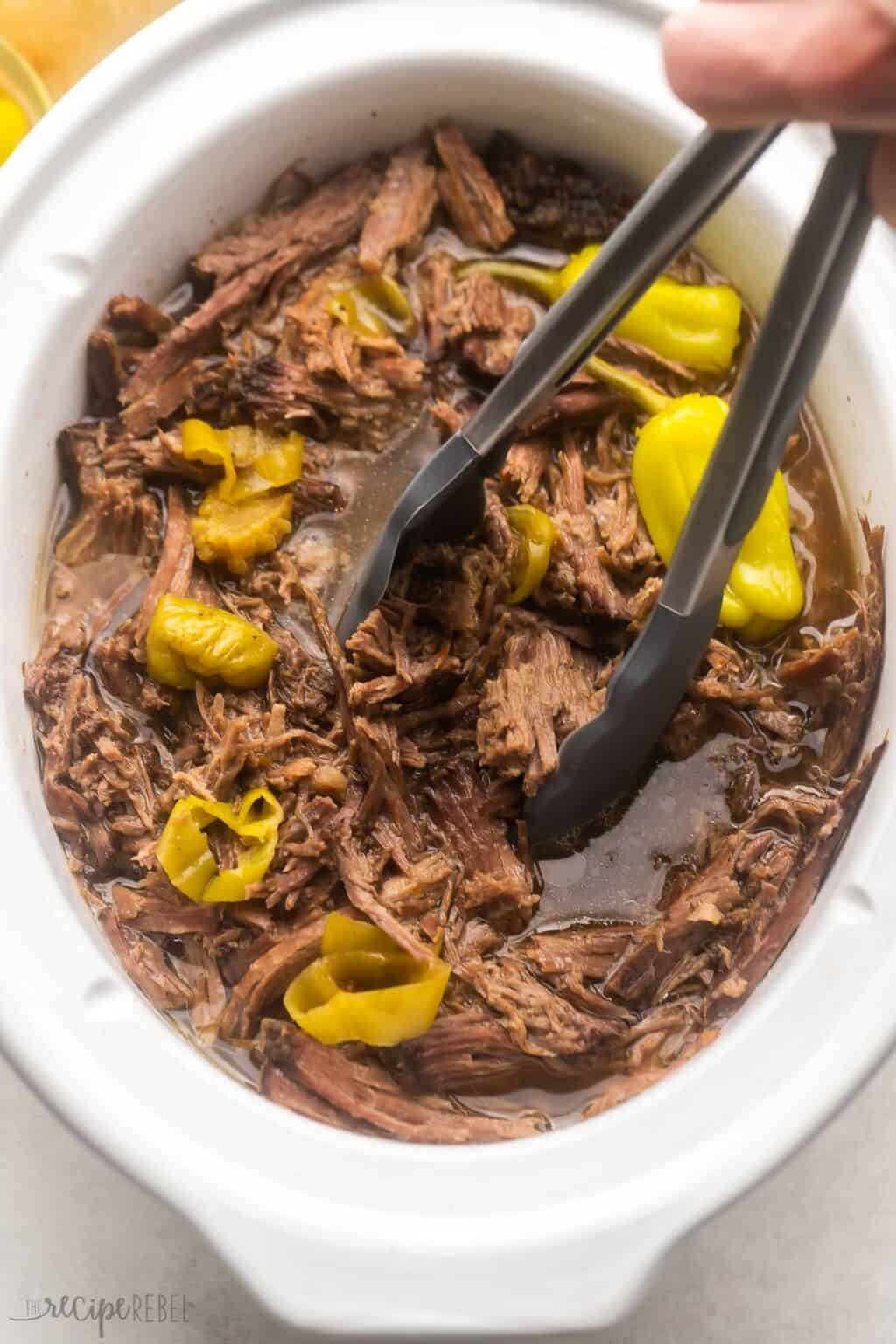 Slow Cooker Italian Beef The Recipe Rebel [VIDEO]
