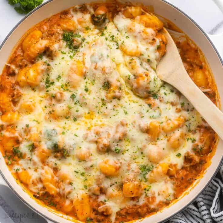 Italian Sausage Gnocchi Skillet + VIDEO - The Recipe Rebel
