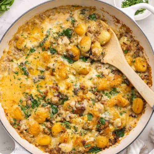 Baked Gnocchi with Sausage - The Recipe Rebel