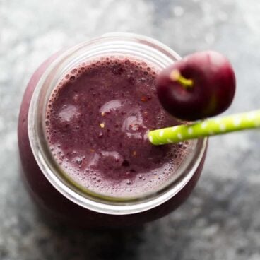 Goji peach cherry smoothie from sweet peas and saffron