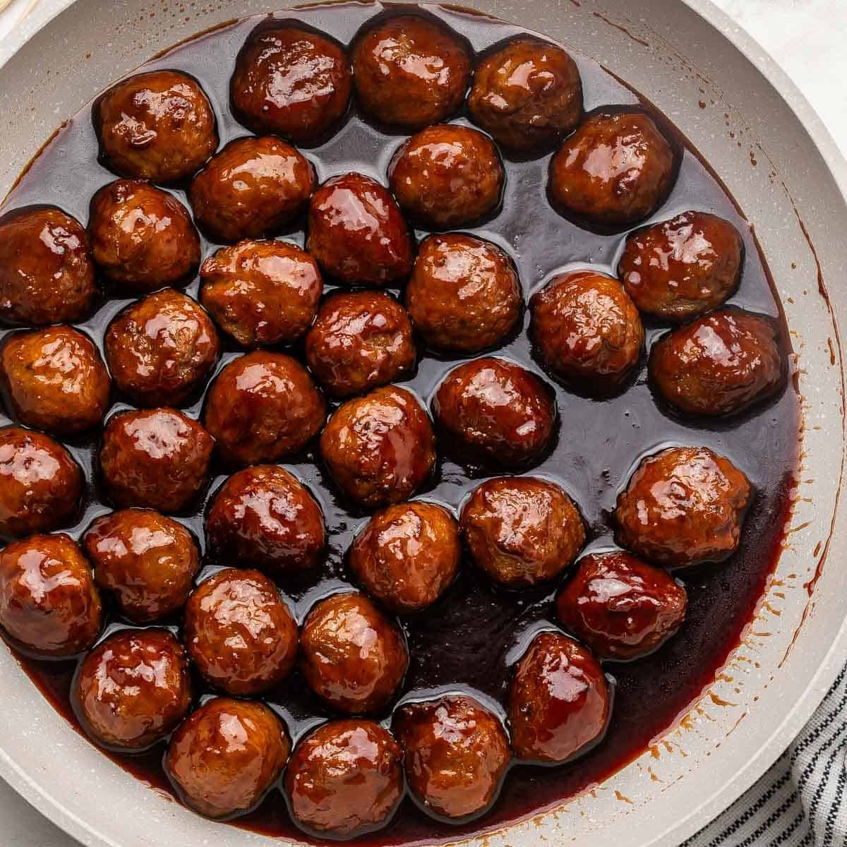 4 Ingredient Grape Jelly Meatballs-image