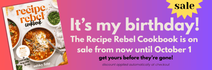 birthday cookbook sale ad no price automatic.