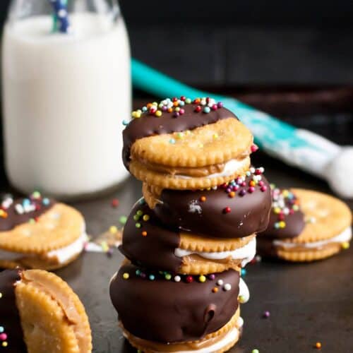 chocolate ritz fluffernutter cookies from neighborfood.