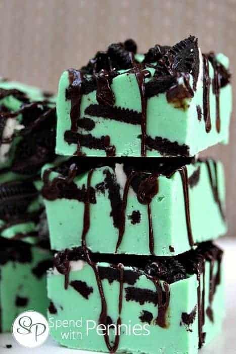 mint oreo fudge from spend with pennies.