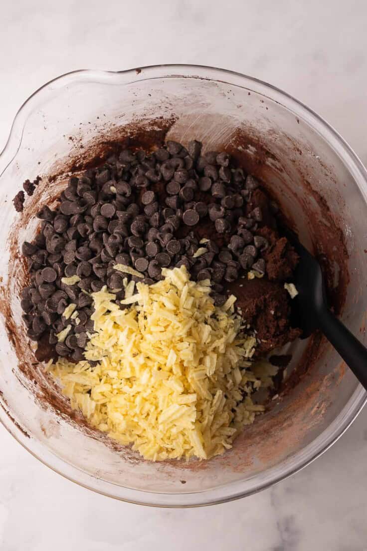 chocolate chips and other ingredients added to cookie dough.